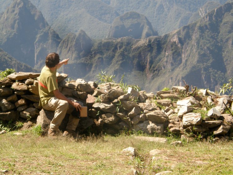 Apuntando a Machu Picchu