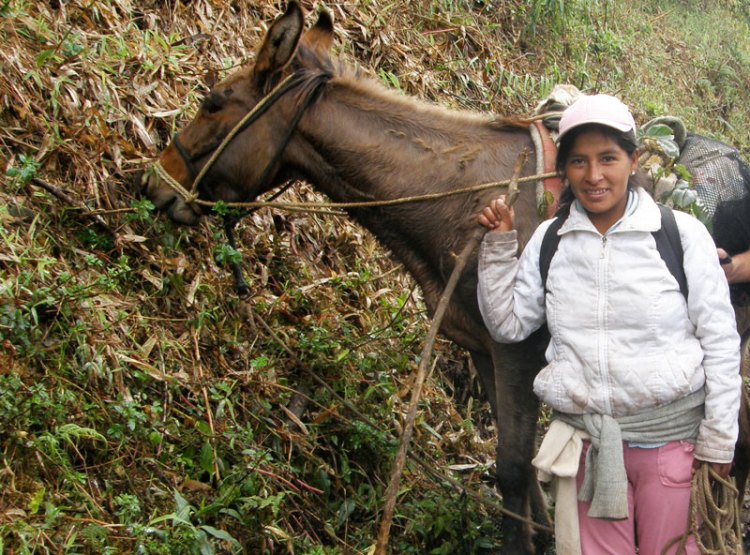 Elisa, viajera local que iba de regreso a su pueblo, Cachora